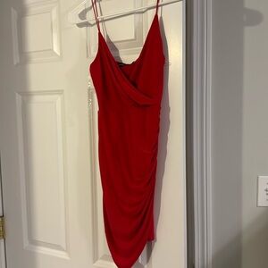 NWT- Pretty Little Thing red bodycon dress